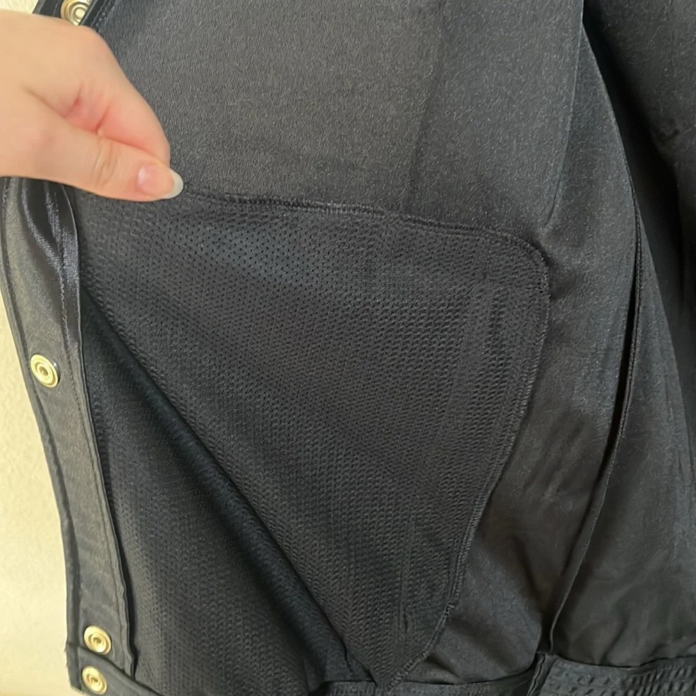 Reebok Black Gold Snap Jacket Track Basketball Sporty Mens Size Large - Picture 6 of 12